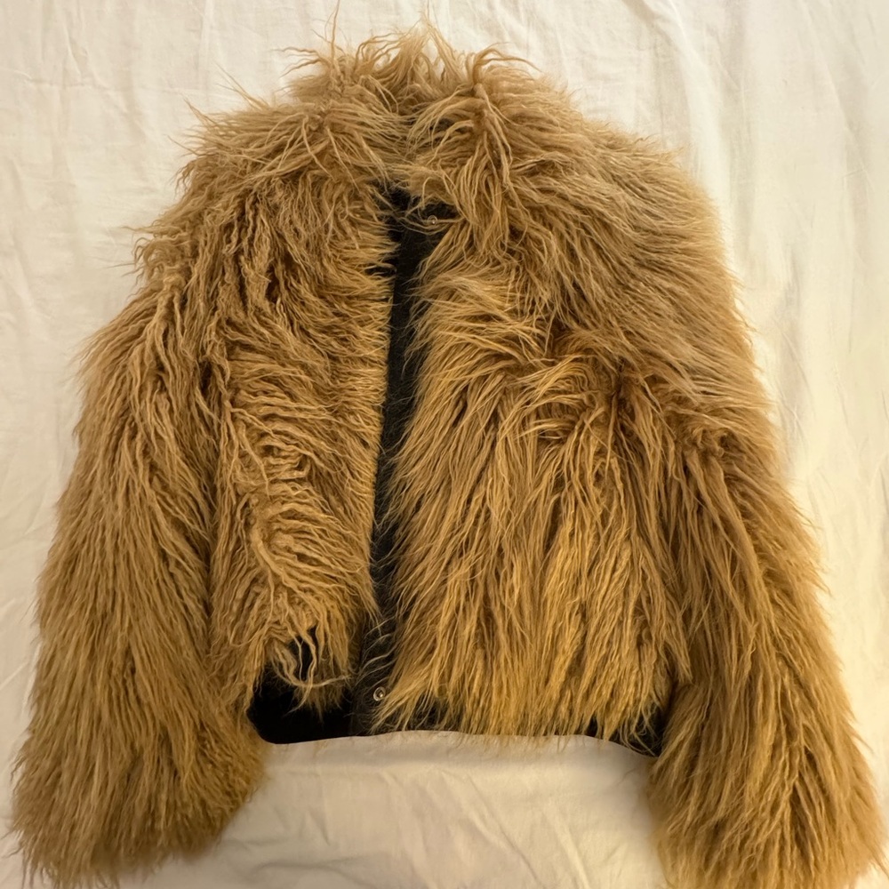 H&M faux fur coat